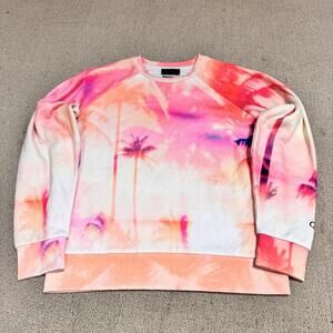 Carbon38 Sweatshirt Lightweight Multicolored Long Sleeve Pullover Size Medium